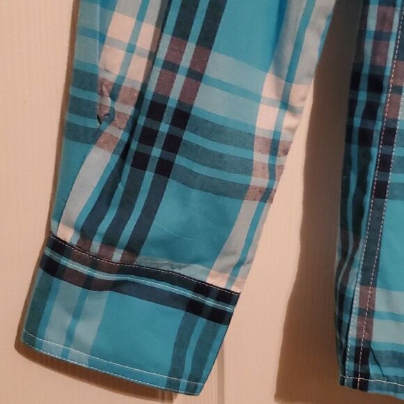 NWOT Chaps Men's Long Sleeve Plaid  Button Down Shirt Size Medium - Picture 2 of 10